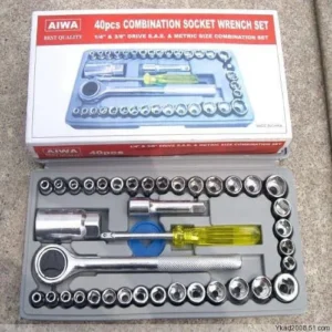 40 Pcs Combination Socket Wrench Set – Multipurpose Tool Kit