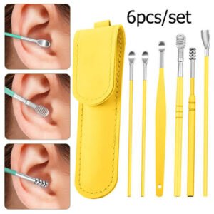 Ear Wax Cleaning Kit – 6-Piece Ear Pick Tool Set