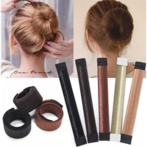 Hair Bun Maker – French Twist & Snap Wrap for Perfect Buns (Random Color)