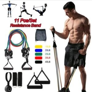 11-Piece Power Resistance Band Set – Ultimate Strength Training & Fitness Kit