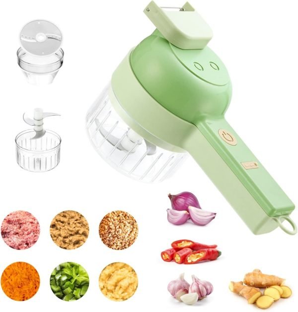 5-in-1 Handheld Electric Vegetable Cutter Set