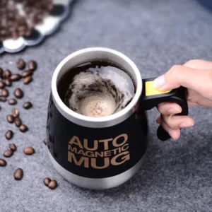 Auto Magnetic Self-Stirring Mug – 400ml (Battery Operated)