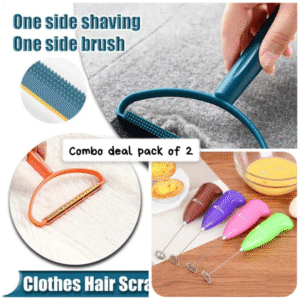 Combo Deal – Pack of 2: Lint Remover + Electric Egg Beater (Random Color)