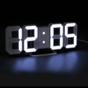 Digital LED Desktop Clock with Alarm & Temperature Display